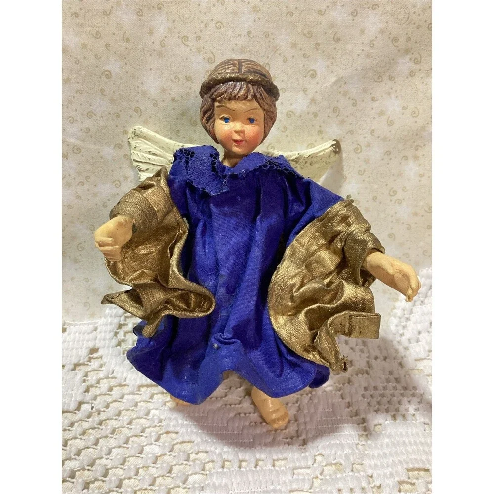 Paper Mache Angel Ornaments Lot Of 3  Style Clothique Valentine's Day Decor